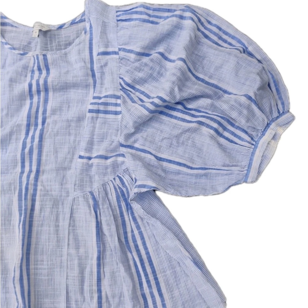 Lucky Brand Cindy Stripe Peasant Top M - Picture 3 of 9